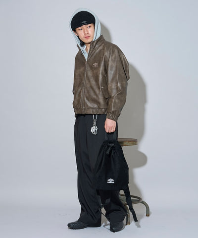 umbro × FREAK'S STORE / 別注仿舊皮革立領外套