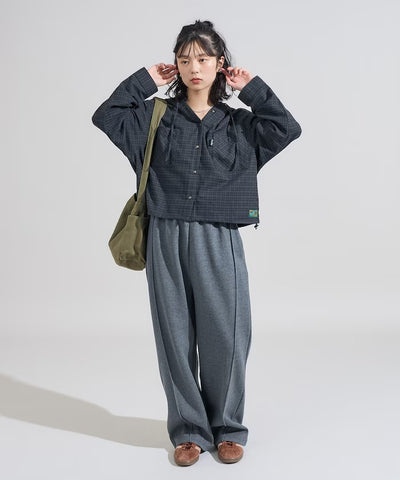Foxfire × FREAK'S STORE／女裝 連帽格紋法蘭絨襯衫（日本聯名限定）