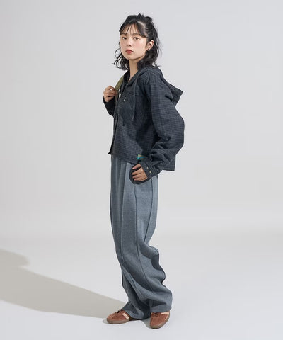 Foxfire × FREAK'S STORE／女裝 連帽格紋法蘭絨襯衫（日本聯名限定）