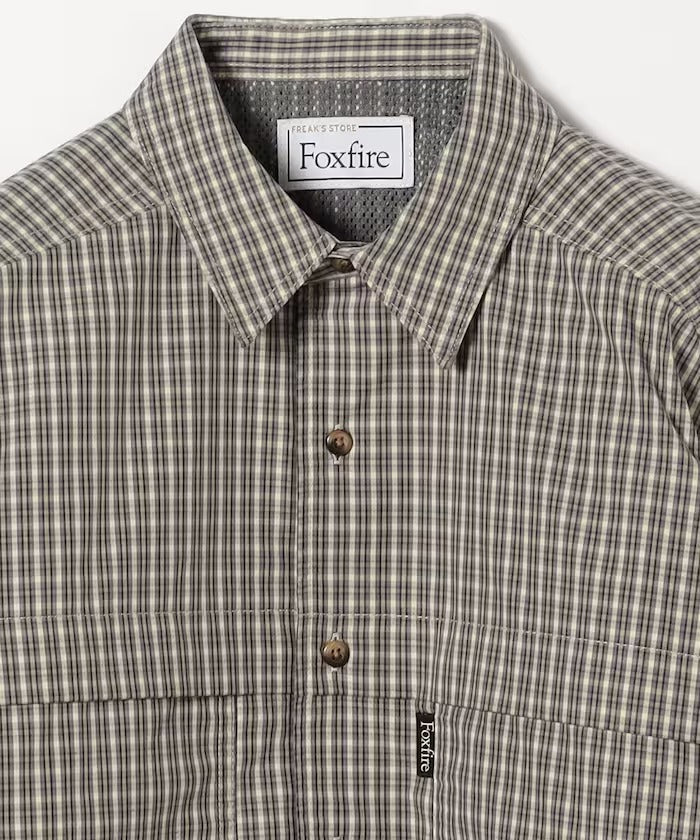 Foxfire × FREAK'S STORE／女裝 格紋口袋長袖襯衫（日本聯名限定）