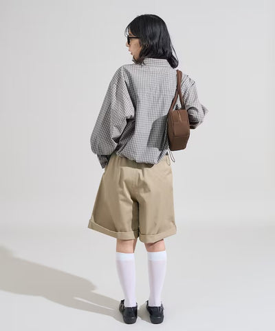 Foxfire × FREAK'S STORE／女裝 格紋口袋長袖襯衫（日本聯名限定）