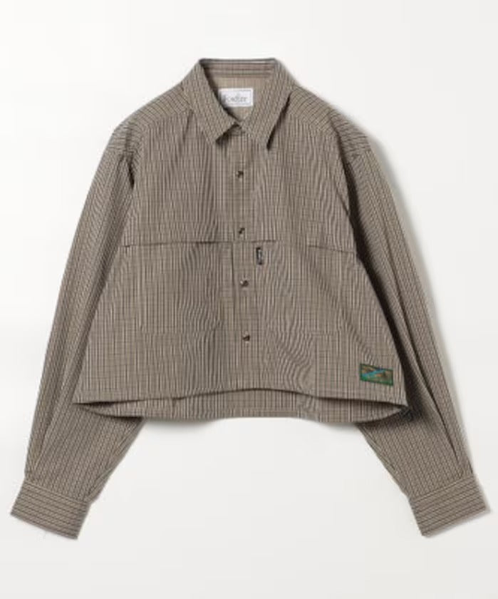 Foxfire × FREAK'S STORE／女裝 格紋口袋長袖襯衫（日本聯名限定）