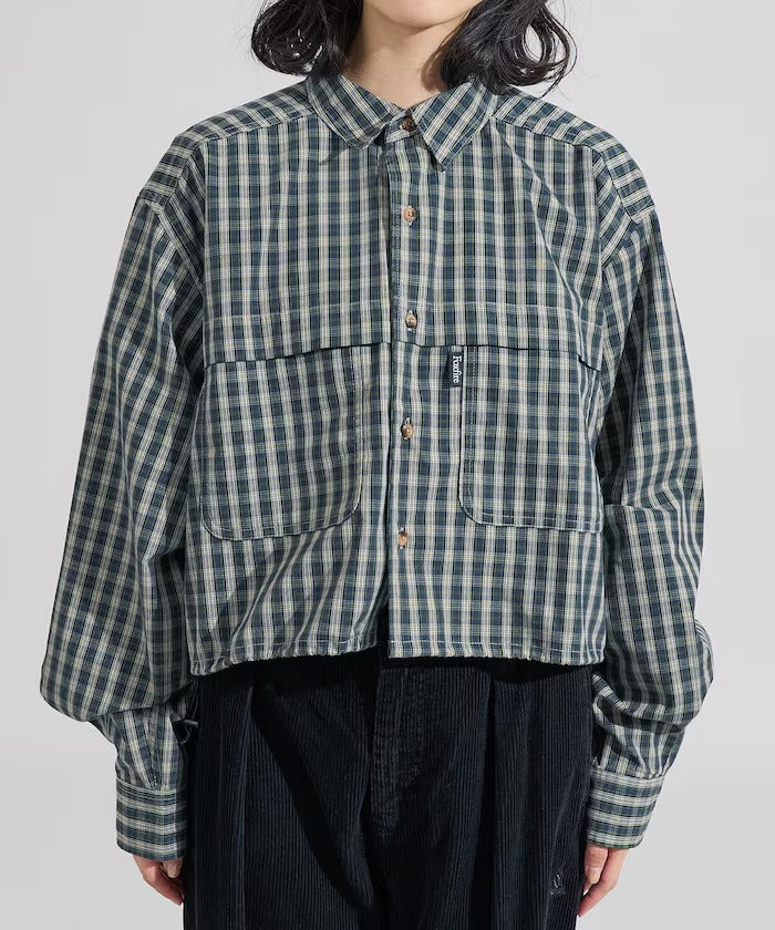 Foxfire × FREAK'S STORE／女裝 格紋口袋長袖襯衫（日本聯名限定）