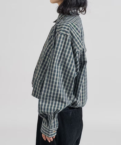Foxfire × FREAK'S STORE／女裝 格紋口袋長袖襯衫（日本聯名限定）