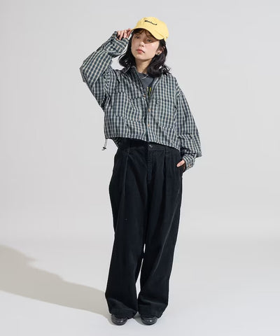 Foxfire × FREAK'S STORE／女裝 格紋口袋長袖襯衫（日本聯名限定）