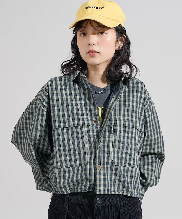 Foxfire × FREAK'S STORE／女裝 格紋口袋長袖襯衫（日本聯名限定）