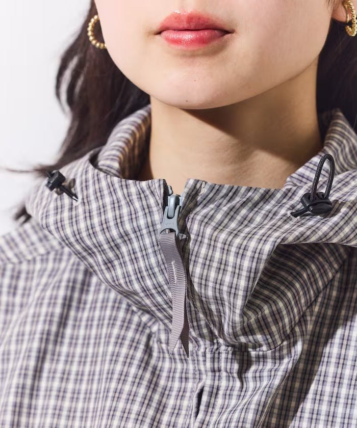 Foxfire × FREAK'S STORE／女裝 格紋連帽拉鍊薄外套（日本聯名限定）