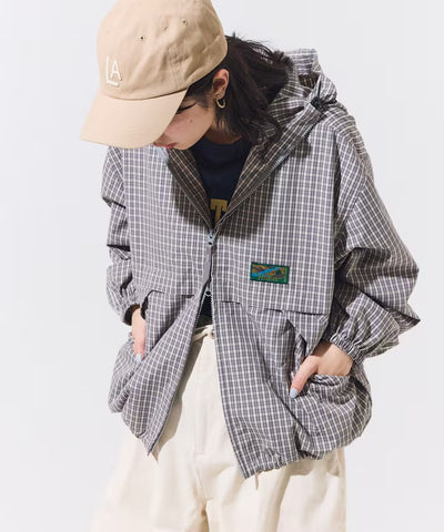 Foxfire × FREAK'S STORE／女裝 格紋連帽拉鍊薄外套（日本聯名限定）