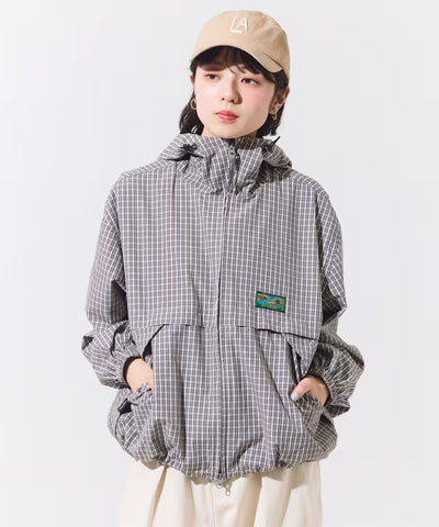Foxfire × FREAK'S STORE／女裝 格紋連帽拉鍊薄外套（日本聯名限定）