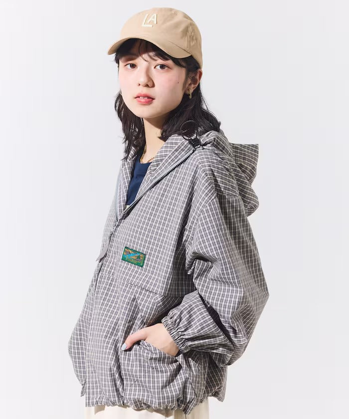 Foxfire × FREAK'S STORE／女裝 格紋連帽拉鍊薄外套（日本聯名限定）