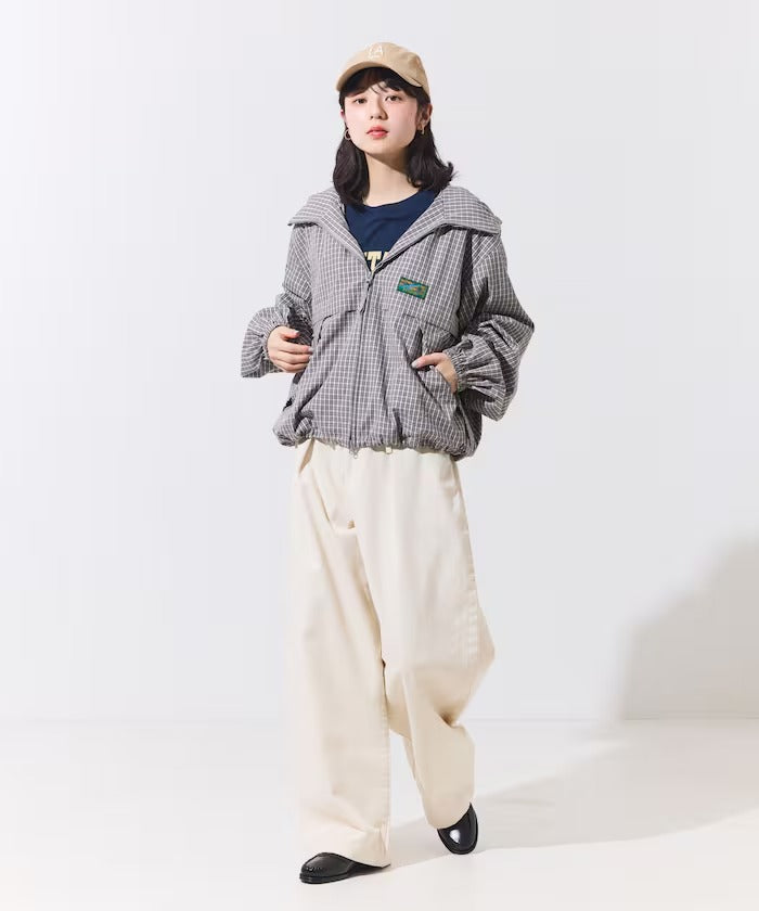Foxfire × FREAK'S STORE／女裝 格紋連帽拉鍊薄外套（日本聯名限定）