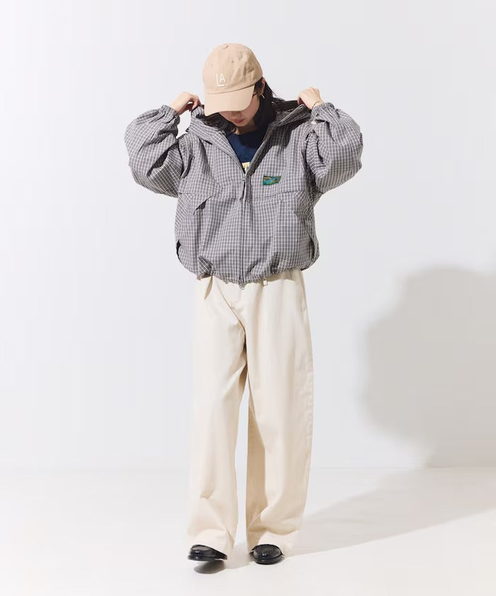 Foxfire × FREAK'S STORE／女裝 格紋連帽拉鍊薄外套（日本聯名限定）