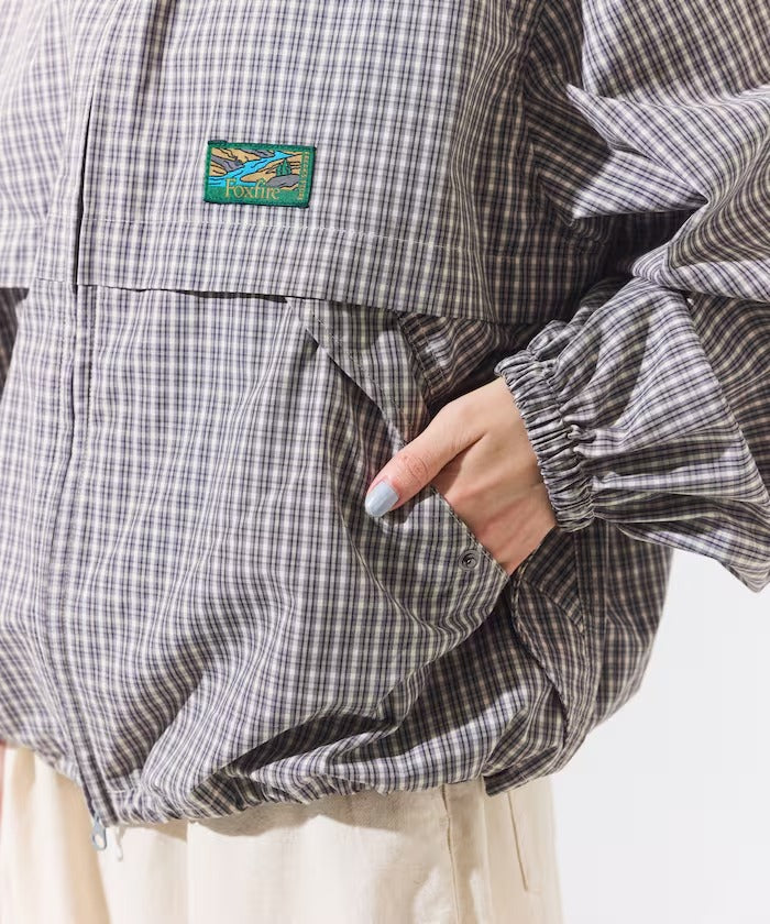 Foxfire × FREAK'S STORE／女裝 格紋連帽拉鍊薄外套（日本聯名限定）