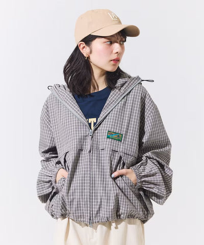 Foxfire × FREAK'S STORE／女裝 格紋連帽拉鍊薄外套（日本聯名限定）
