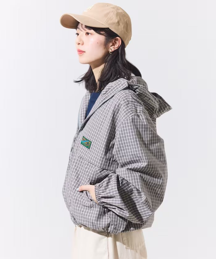 Foxfire × FREAK'S STORE／女裝 格紋連帽拉鍊薄外套（日本聯名限定）