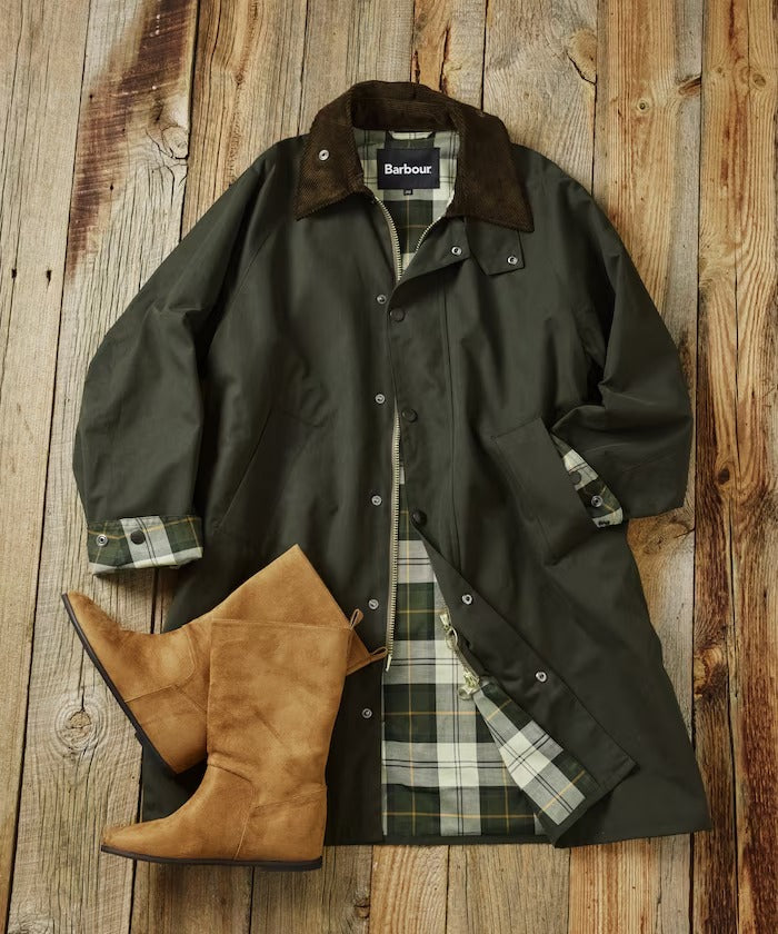Barbour × FREAK'S STORE / 女裝 TRANSPORT 加長版大衣外套（日本聯名限定）