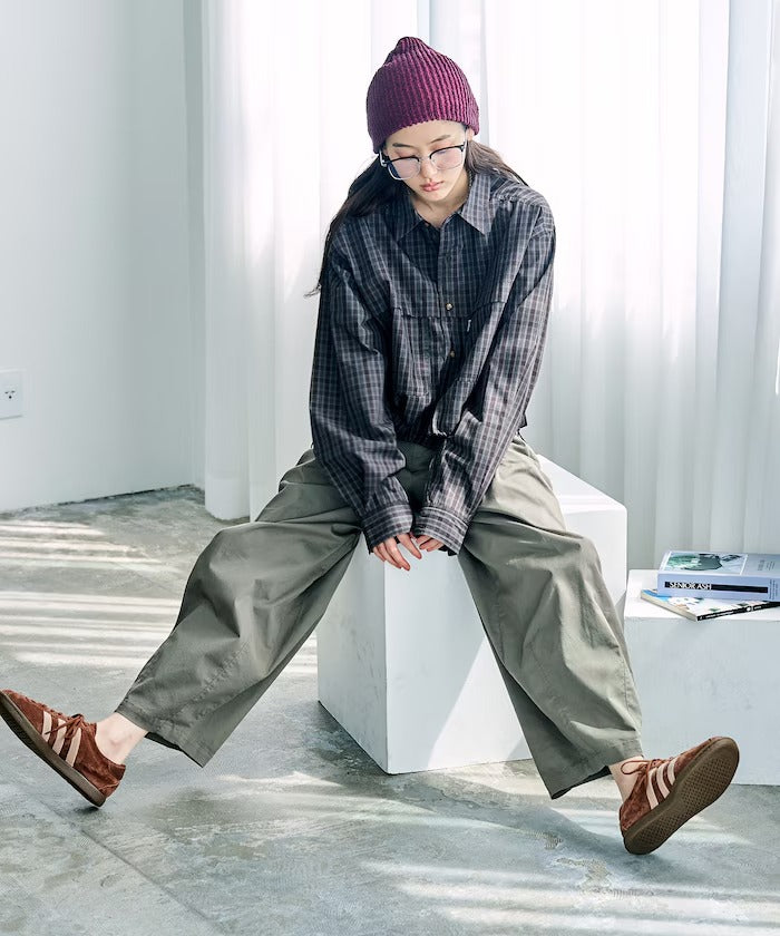 Foxfire × FREAK'S STORE／女裝 格紋口袋長袖襯衫（日本聯名限定）
