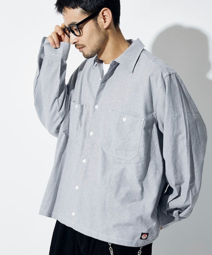 RED KAP × FREAK’S STORE / 別注短版牛津紡長袖工作襯衫