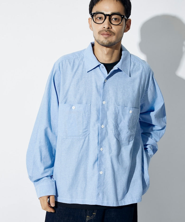 RED KAP × FREAK’S STORE / 別注短版牛津紡長袖工作襯衫