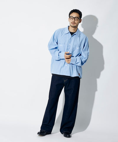 RED KAP × FREAK’S STORE / 別注短版牛津紡長袖工作襯衫