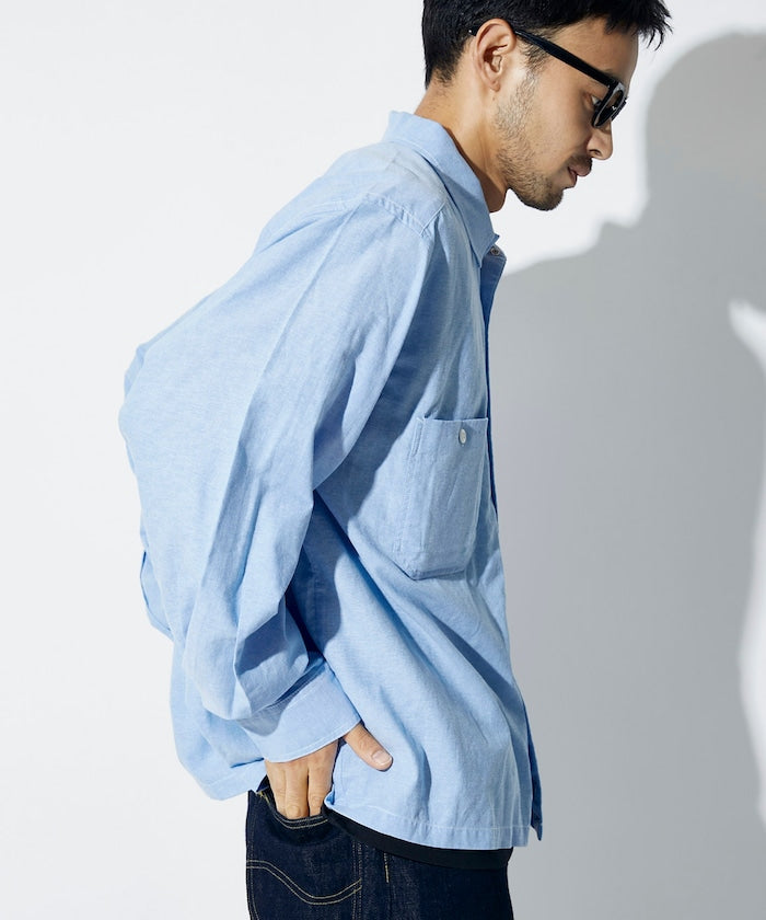 RED KAP × FREAK’S STORE / 別注短版牛津紡長袖工作襯衫