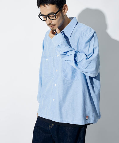 RED KAP × FREAK’S STORE / 別注短版牛津紡長袖工作襯衫