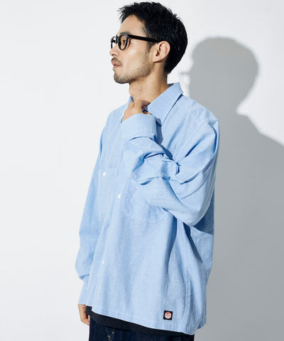 RED KAP × FREAK’S STORE / 別注短版牛津紡長袖工作襯衫