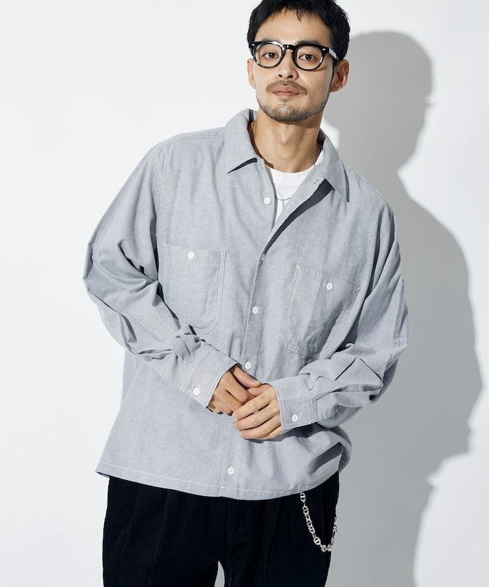 RED KAP × FREAK’S STORE / 別注短版牛津紡長袖工作襯衫