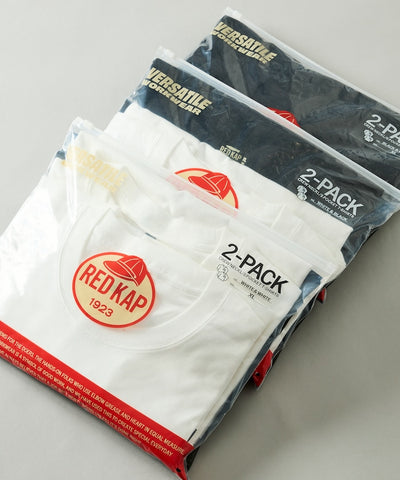 RED KAP × FREAK’S STORE / 別注圓領長袖口袋長袖T恤（兩件組）
