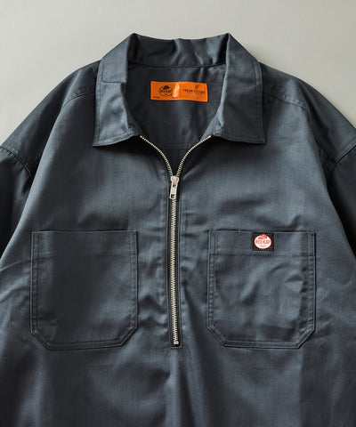 RED KAP × FREAK'S STORE / 別注雙口袋半拉鍊套頭長袖襯衫