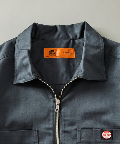 RED KAP × FREAK'S STORE / 別注雙口袋半拉鍊套頭長袖襯衫