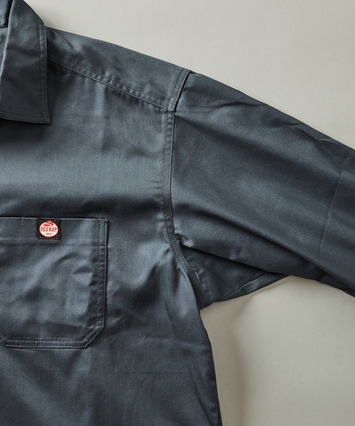 RED KAP × FREAK'S STORE / 別注雙口袋半拉鍊套頭長袖襯衫