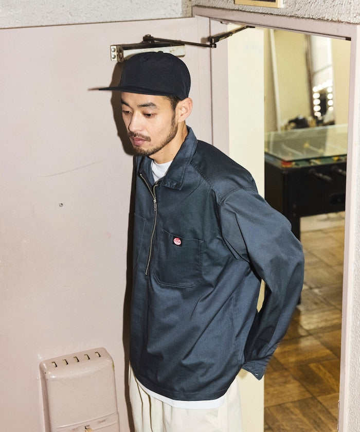RED KAP × FREAK'S STORE / 別注雙口袋半拉鍊套頭長袖襯衫