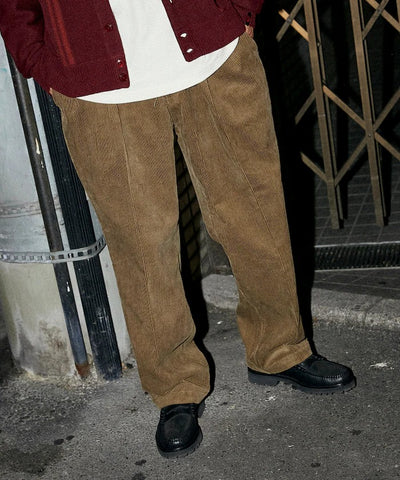 RED KAP × FREAK'S STORE / 復古燈芯絨雙褶寬版長褲（日本聯名限定）