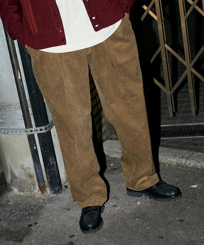 RED KAP × FREAK'S STORE / 復古燈芯絨雙褶寬版長褲（日本聯名限定）