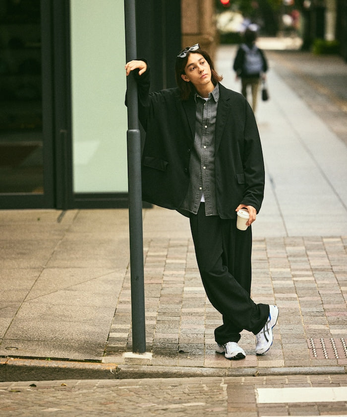 FREAK'S STORE /寬鬆西裝外套＋打褶寬版工作褲 兩件式套裝（26FW）