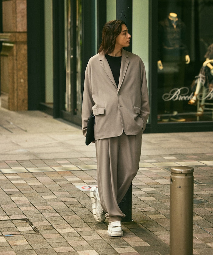 FREAK'S STORE /寬鬆西裝外套＋打褶寬版工作褲 兩件式套裝（26FW）