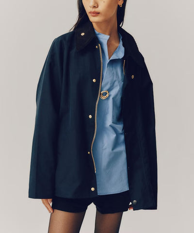 Barbour × Firsthand／女裝 TRANSPORT 加長版立領外套（日本聯名限定）