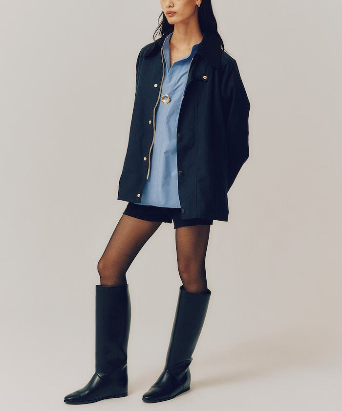 Barbour × Firsthand／女裝 TRANSPORT 加長版立領外套（日本聯名限定）