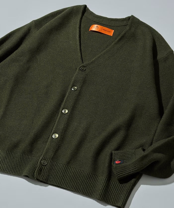 RED KAP × FREAK'S STORE / 畦編素色針織外套（日本聯名限定）