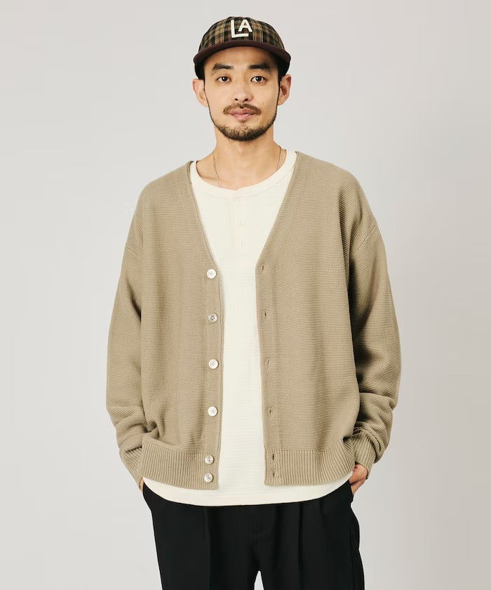 RED KAP × FREAK'S STORE / 畦編素色針織外套（日本聯名限定）