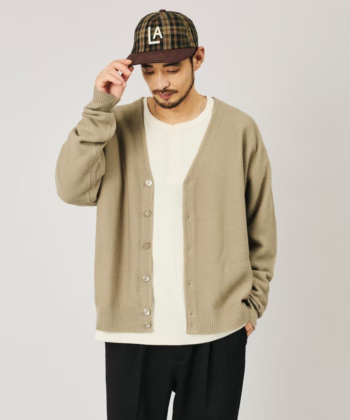 RED KAP × FREAK'S STORE / 畦編素色針織外套（日本聯名限定）