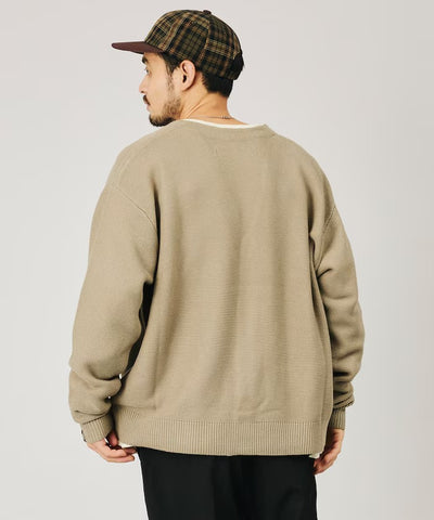RED KAP × FREAK'S STORE / 畦編素色針織外套（日本聯名限定）