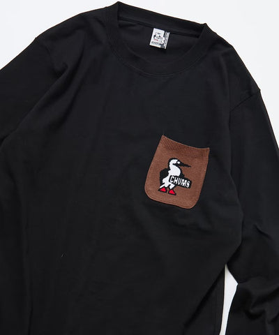 CHUMS × FREAK'S STORE／針織拼接口袋長袖T恤（日本聯名限定）