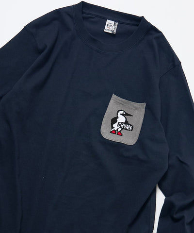 CHUMS × FREAK'S STORE／針織拼接口袋長袖T恤（日本聯名限定）