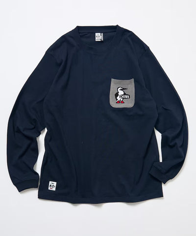 CHUMS × FREAK'S STORE／針織拼接口袋長袖T恤（日本聯名限定）