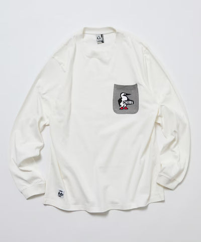 CHUMS × FREAK'S STORE／針織拼接口袋長袖T恤（日本聯名限定）