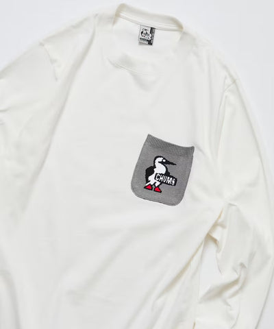 CHUMS × FREAK'S STORE／針織拼接口袋長袖T恤（日本聯名限定）