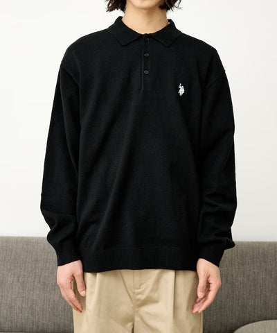U.S. POLO ASSN. × PUBLUX / 刺繡Polo領針織衫（日本聯名限定）