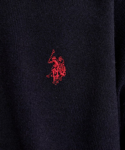 U.S. POLO ASSN. × PUBLUX / 單點刺繡亨利領針織衫（日本聯名限定）